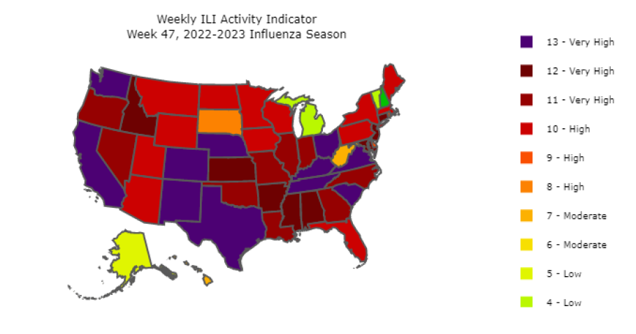 Weekly influenza update, week 17, April 2023